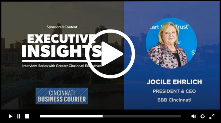 BBB Cincinnati President and CEO Jocile Ehrlich interview series